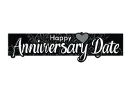 Anniversary date written tattoo design idea