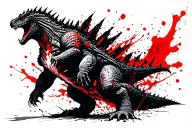 Godzilla tattoo design idea