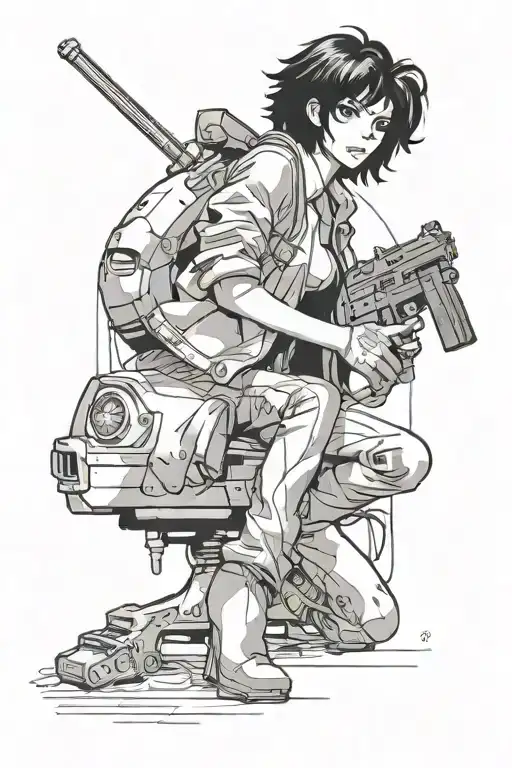 Faye valentine cowboy bebop tattoo design idea