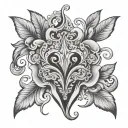 Vaginal tattoo design idea