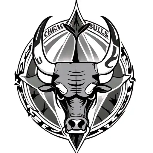 Chicago Bulls sagittarius zodiac sign tattoo design idea