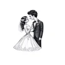 Wedding Anniversary tattoo design idea