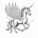pegasus tattoo design idea