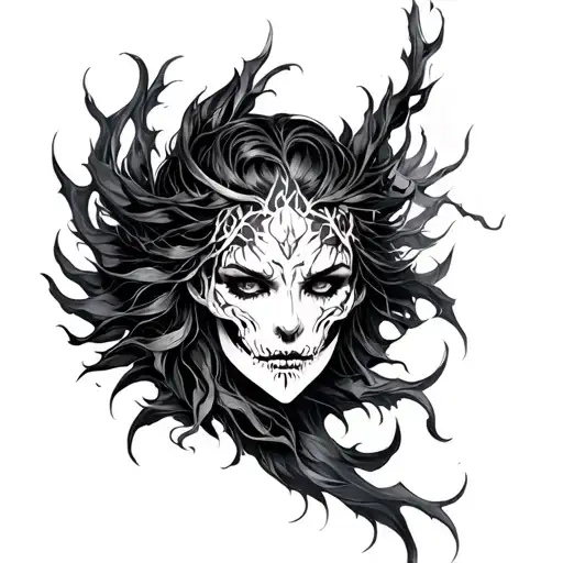 Dark Fantasy tattoo design idea