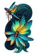 Celtic Dragonfly tattoo design idea