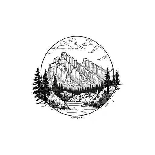 Zion National Park tattoo design idea