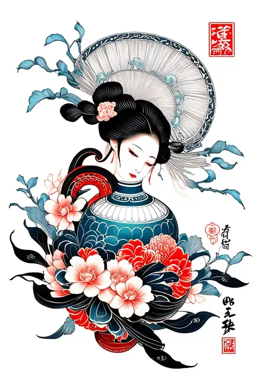 Octana (pottery) tattoo design idea