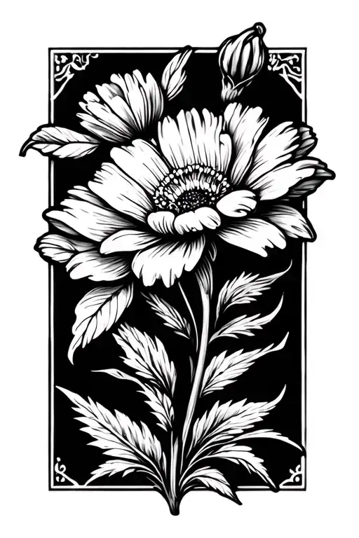 small flower filler tattoo design stencil art tattoo design idea