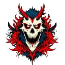 belial tattoo design idea