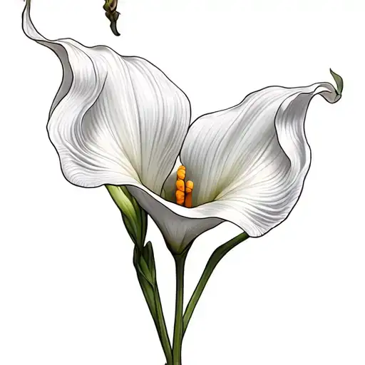Calla lily tattoo design idea
