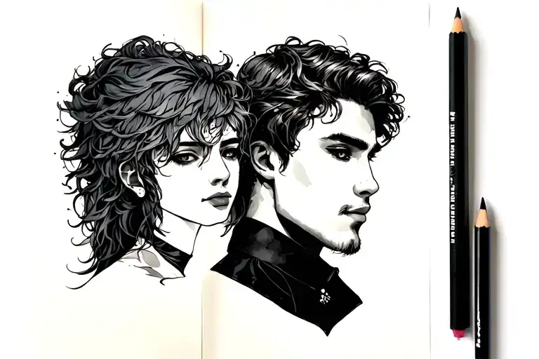 luka and zach fine line tattoo tattoo design idea