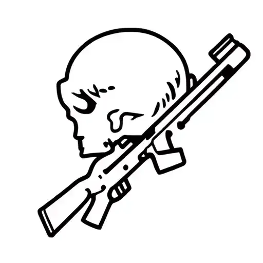 airsoft cartoon tattoo design idea
