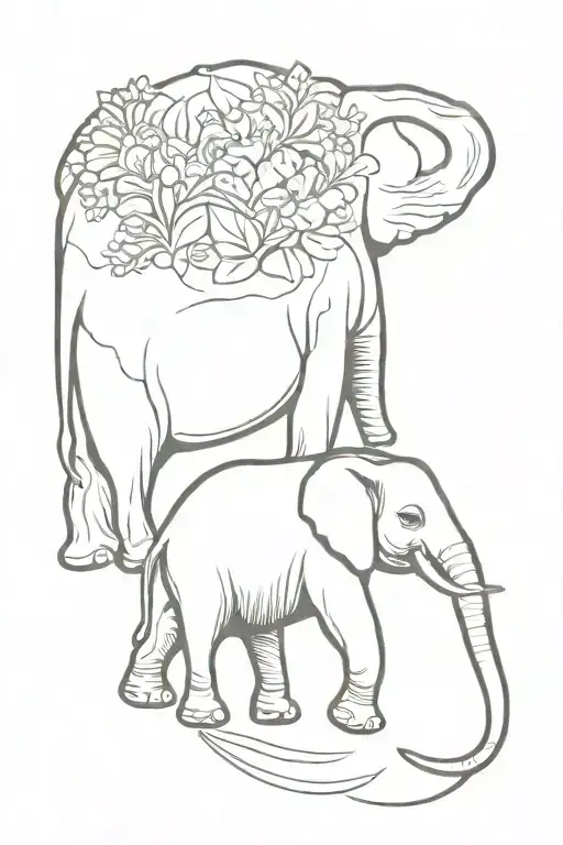 Sri Lanka country outline with elephant as part of design  tattoo design idea