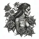 rape dark thought depression alone scarification tattoo design idea