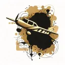 cessna 172 tattoo design idea