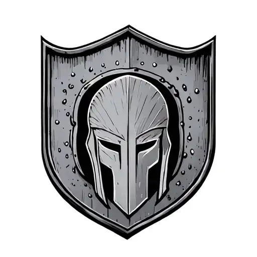 leeds unnited spartan sheild tattoo design idea