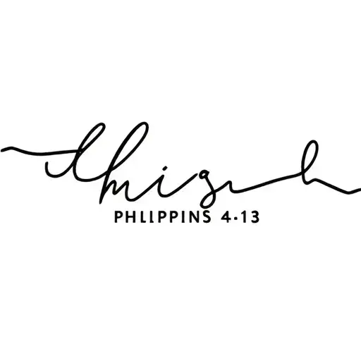 Philippians 4:13 tattoo design idea
