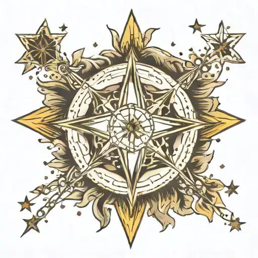 southern cross constellation tattoo design idea