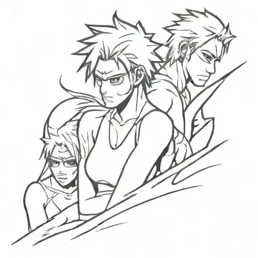 squad bleach tattoo design idea