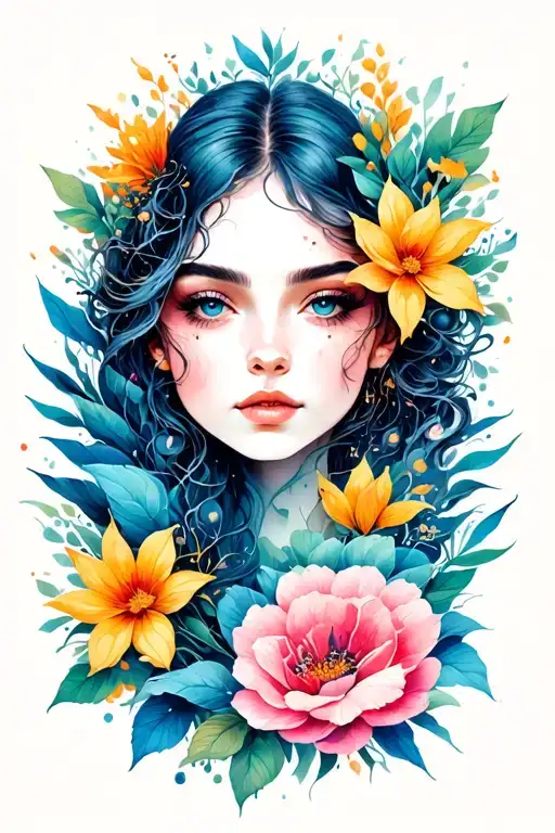 perfectly imperfect with nature inspired  tattoo design idea