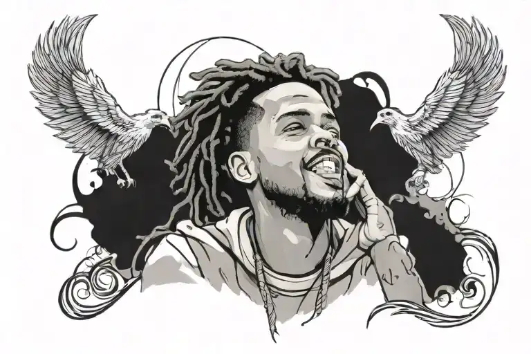 love yourz j cole tattoo design idea