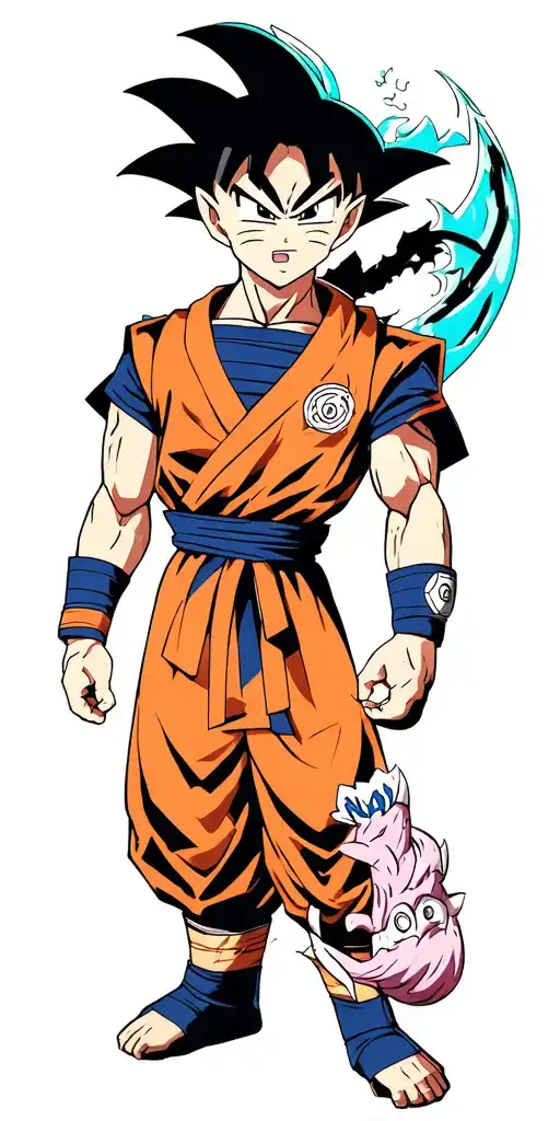 Goku, Vageta, Ichigo, Goblin slyer, Naruto, Saske, freiza, tattoo design idea