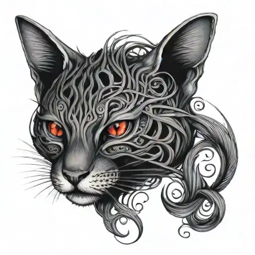 serendipity laced with red thread tattoo design idea