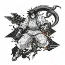 Anime Shinra Fire Force tattoo design idea