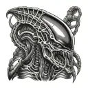 xenomorph tattoo design idea