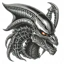 xenomorph tattoo design idea