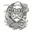 Jiraiya tattoo design idea