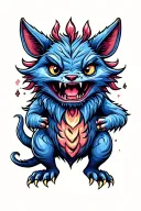 Cryptid animals tattoo design idea