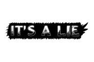 IT'S A LiE w bullets text tattoo design idea