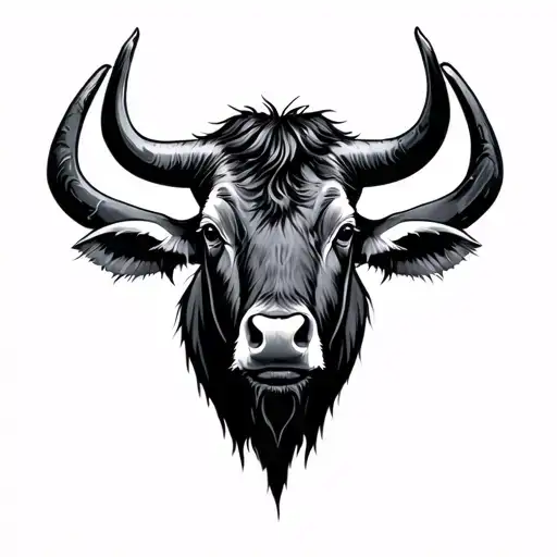 Carabao tattoo design idea