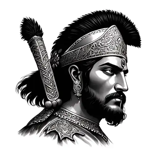 Maharana Pratap tattoo design idea
