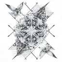 heaven vs hell tattoo design idea