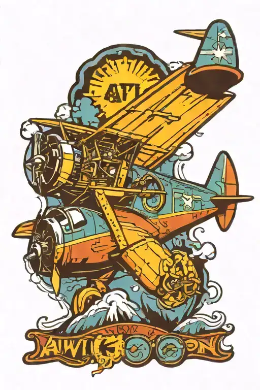 aviation tattoo design idea