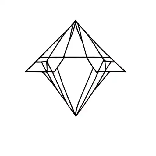 Geometric Diamond tattoo design idea