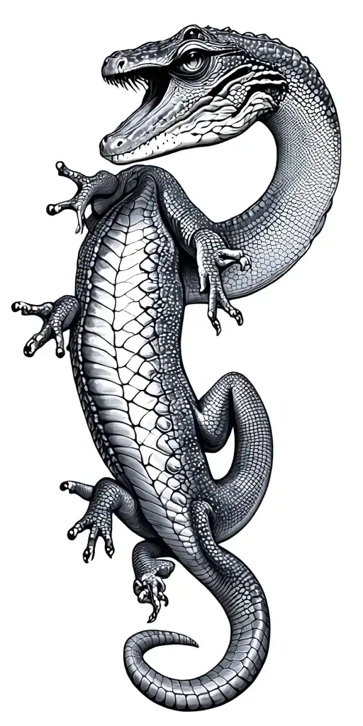 reptiles tattoo design idea