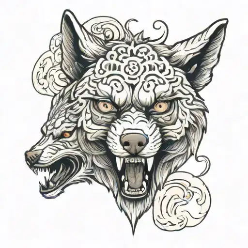 Mouth Of A Wolf Eyes Of A Lamb Tattoo tattoo design idea