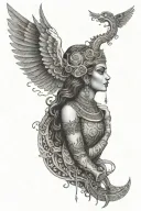isis goddess tattoo design idea