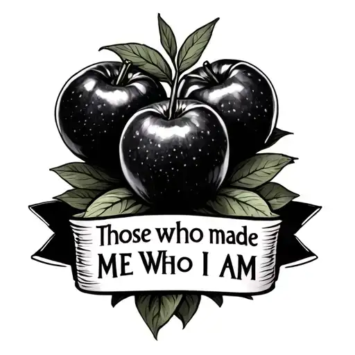 Design a tattoo that has 3 dates and a igbo phrase saying “those who made me who I am” tattoo design idea