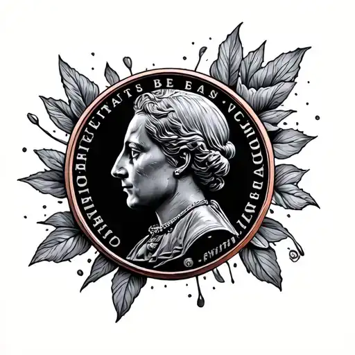 Pressed Penny tattoo design idea