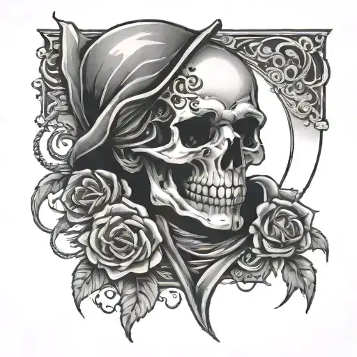 Cheating Death tattoo design idea