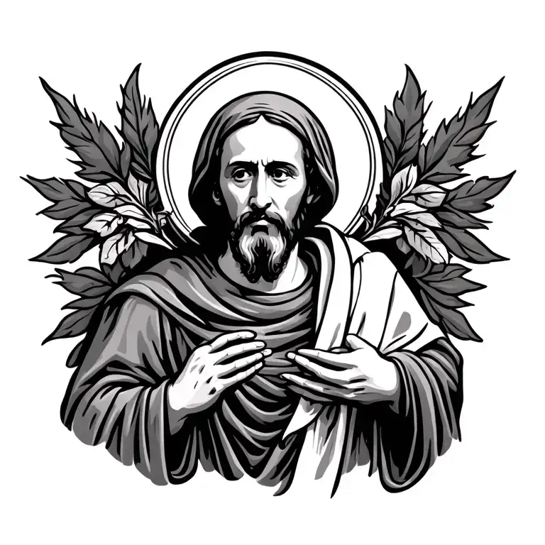 saint francis of assisi tattoo design idea
