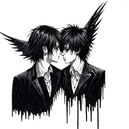 Death Note L and Light tattoo design idea