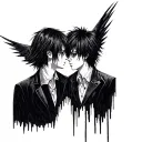 Death Note L and Light tattoo design idea