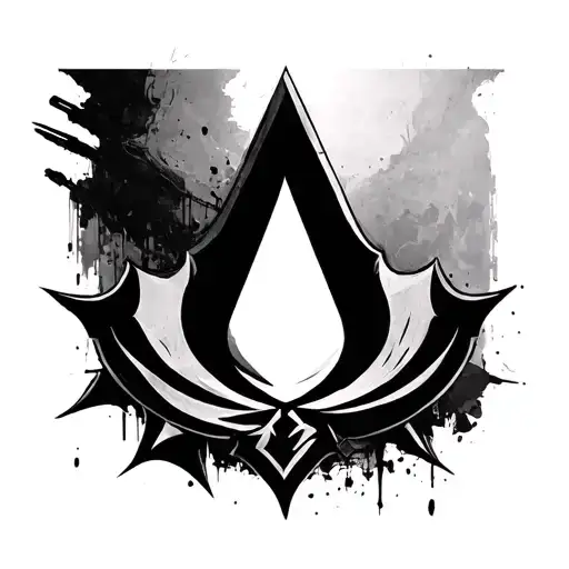 Assasin's Creed logo tattoo mixture of all the opus tattoo design idea