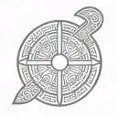 viking shield tattoo design idea