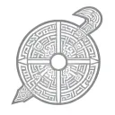 viking shield tattoo design idea